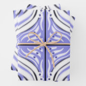 Paars zwart wit, Abstract patroon Inpakpapier Vel (In situ)