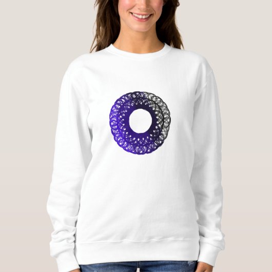 paars-zwarte torpam dames sweatshirt (Voorkant)