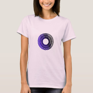 paars-zwarte torpam-design t-shirt