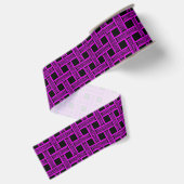 Paars Zwarte Weefstructuur Grosgrain Lint (Achterkant)