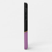 Paars-zwarte wervelkolom met initiaal Case-Mate iPhone case (Achterkant/links)