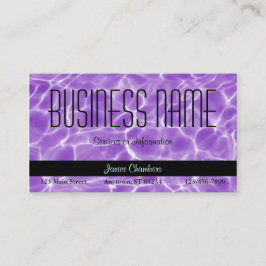 Paars zwembolpatroon visitekaartje