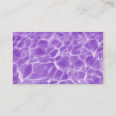 Paars zwembolpatroon visitekaartje (Achterkant)