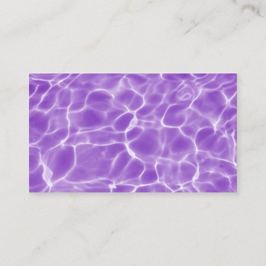 Paars zwembolpatroon visitekaartje (Achterkant)