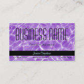 Paars zwembolpatroon visitekaartje (Voorkant)