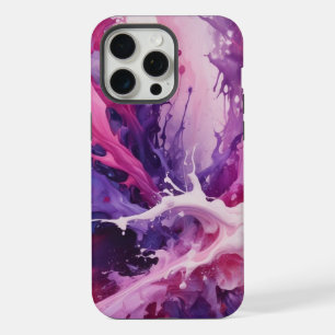 Paarsachtig wit vloeibaar telefoonhoesje iPhone 15 pro max case