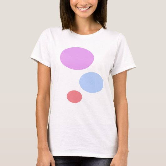 Paarsblauw en Roze T-shirt (Voorkant)