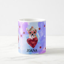 Paarsblauwe Chihuahua Valentijnsdag Cadeau Hond