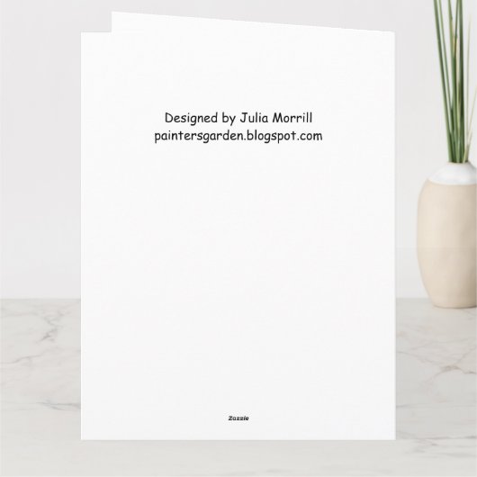 Paarse 100e Big Birthday Kaart van ons allemaal (Achterkant)