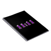 Paarse 11:11 Nummers Notitieboek (Rechterzijde)