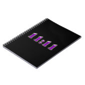 Paarse 11:11 Nummers Notitieboek (Linkerzijde)