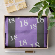 Paarse 18e Engelstalige nummerplaat