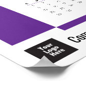 Paarse 2026 Corporate Wall Calendar Poster (Hoek)