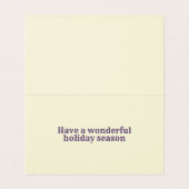 Paarse 25-pack-feestkaarten kaart (Binnenkant ongevouwen)