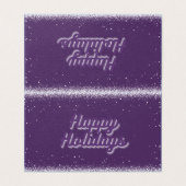 Paarse 25-pack-feestkaarten kaart (Buitenkant ongevouwen)