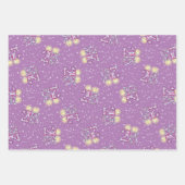 Paarse 25e zeemijlen op pakpapier inpakpapier vel (Voorkant 2)