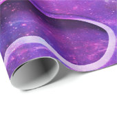 Paarse 3D abstracte achtergrond Cadeaupapier (Rol Hoek)