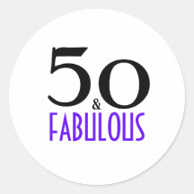 Paarse 50 en Fabulous 50ste Verjaardagsfeestje Inv