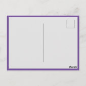 Paarse 50ste Verjaardagsfoto Dank u Briefkaart (Achterkant)