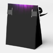 Paarse 60ste Verjaardagsfeestje 70's Disco Ball Bedankdoosjes (Achterkant)