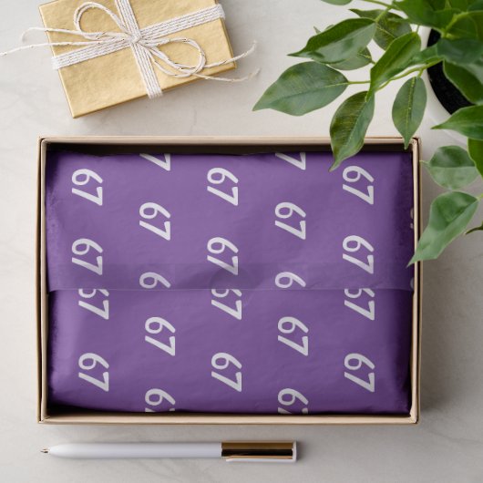 Paarse 67 Meme  Tissuepapier (Geschenk)