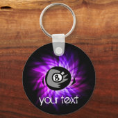 Paarse 8 bal sleutelhanger (Voorkant)