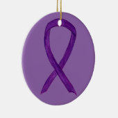 Paarse aangepaste kunstversieringen voor bewustwor keramisch ornament (Rechts)