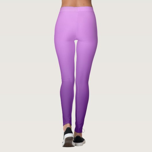 Paarse aangepaste Leggings (Achterkant)