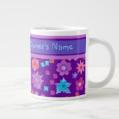  Paarse aangepaste ventilatorkrachtjumboMok Grote Koffiekop (Rechts)