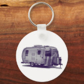 Paarse aanhangwagen sleutelhanger (Voorkant)