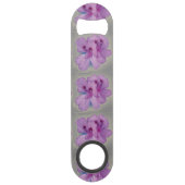 Paarse aanjager op Silver Grey Speed Bottle Opener Speed Flessenopener (Voorkant)