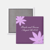 Paarse aanjager Sla de datum op Magneet (Voorkant / Achterkant)