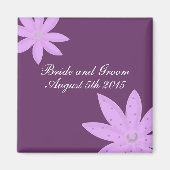 Paarse aanjager Sla de datum op Magneet (Voorkant)