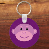 Paarse aap sleutelhanger (Voorkant)