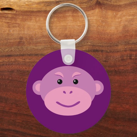 Paarse aap sleutelhanger (Voorkant)