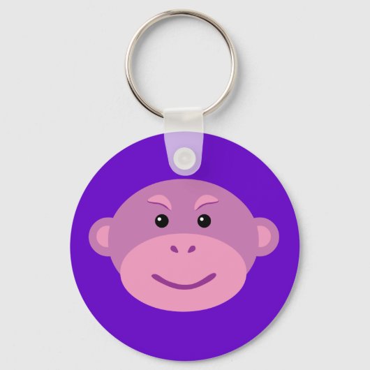 Paarse aap sleutelhanger (Voorkant)