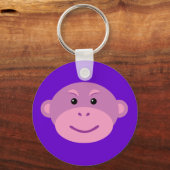 Paarse aap sleutelhanger (Voorkant)