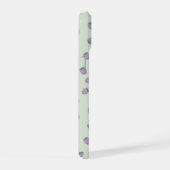 Paarse Aardbeien Patroon iPhone 15 Case (Rechterkant)