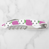 Paarse aardbeienboomgaard (Black Seeds Fruit Patte Kurkentrekker (Achterkant)