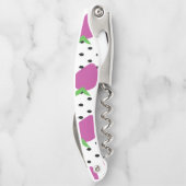 Paarse aardbeienboomgaard (Black Seeds Fruit Patte Kurkentrekker (Achterkant)