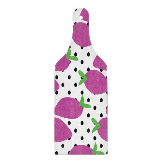 Paarse aardbeienboomgaard (Black Seeds Fruit Patte Snijplank (Voorkant)