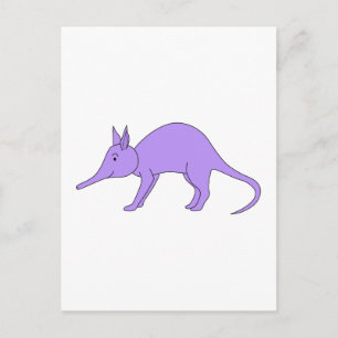 Paarse Aardvark Briefkaart