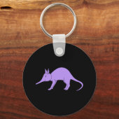 Paarse Aardvark Sleutelhanger (Voorkant)