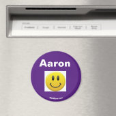 Paarse Aaron Smile magnet (Insitu (Vaatwasser))