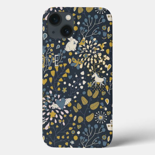 Paarse abstract Case-Mate iPhone case (Achterkant)
