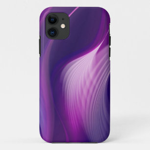 Paarse Abstract design iPhone draagtas 11 Hoesje