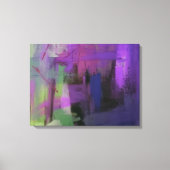 Paarse Abstract Verrekte Canvas afdrukken (Voorkant)