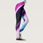 Paarse Abstracte all-over-print Leggings (Rechts)
