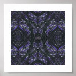 Paarse Abstracte Aquarel Kunst Poster
