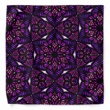 Paarse Abstracte Bandana